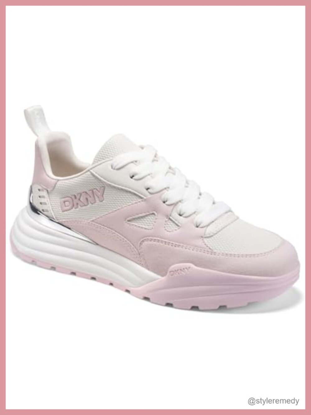 Lace-Up Chunky Platform Sneakers Low Top Rubber Sole